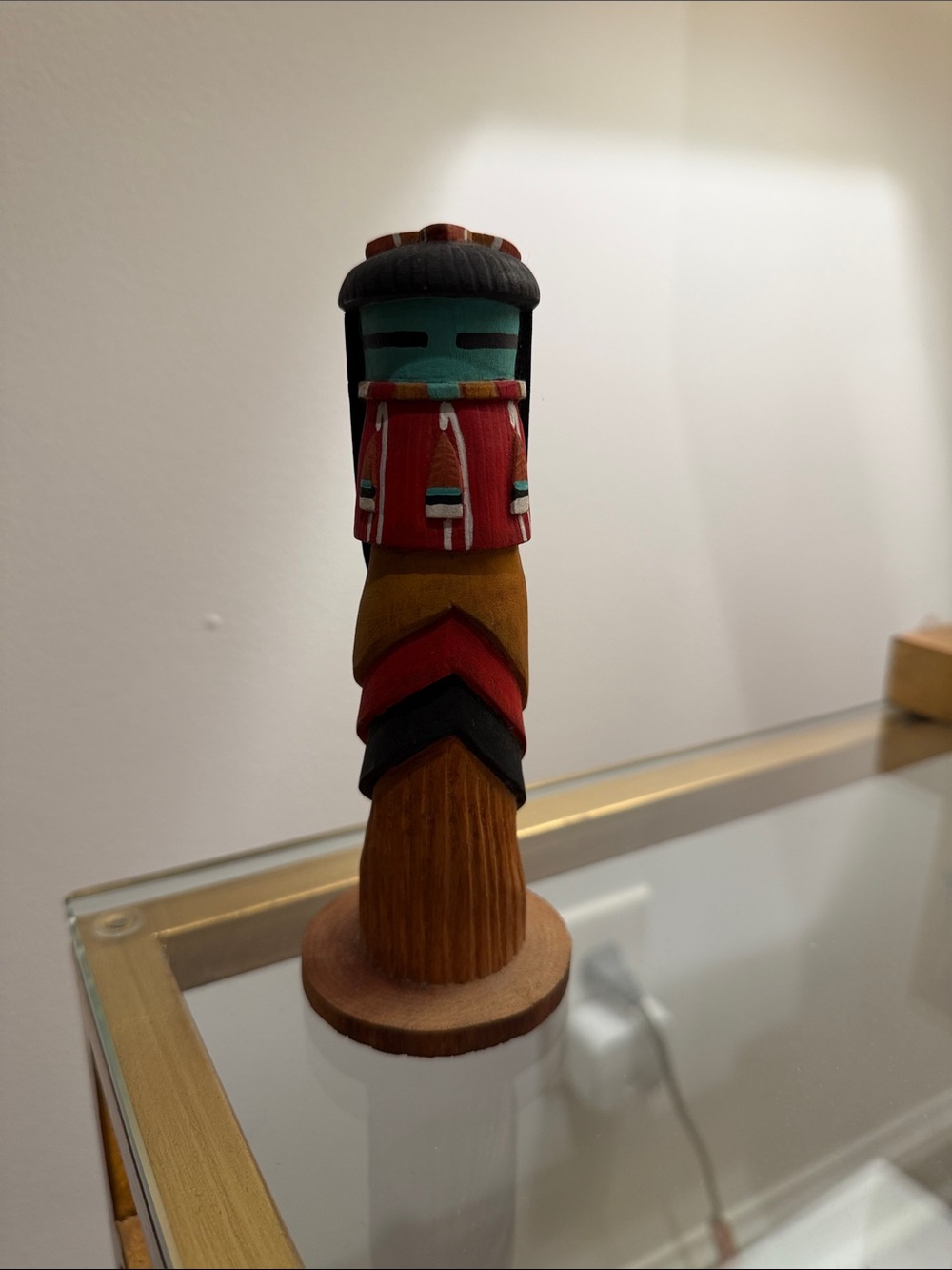 Handcrafted and signed Wooden Hopi Kachina doll
